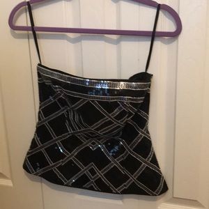 White House Black Market Sequin Tube Top